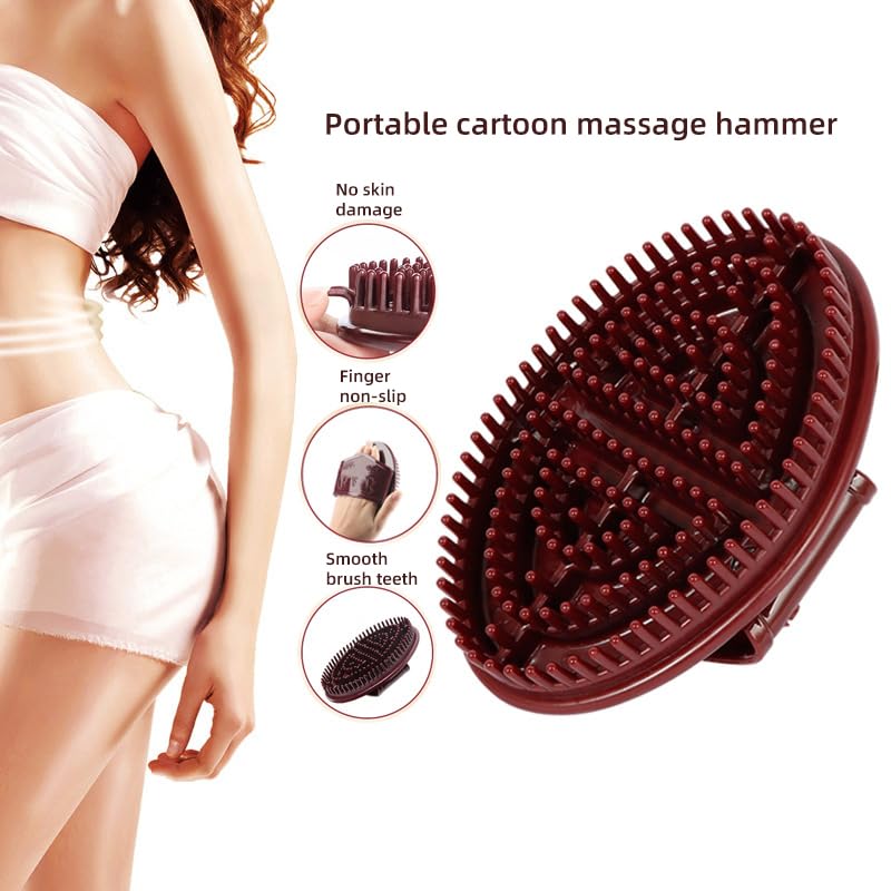 Meridian Brush Massage Brushes, Beauty Salon Professional Acupressure Meridian Brushes, Scalp Massage Brush, Full Body Rel...