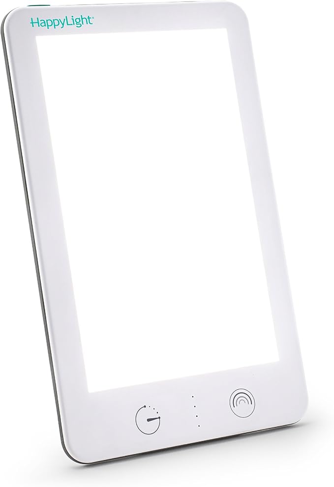 Verilux HappyLight Lumi Plus - Light Therapy Lamp with 10,000 Lux, UV-Free, LED Bright White Light with Adjustable Brightn...