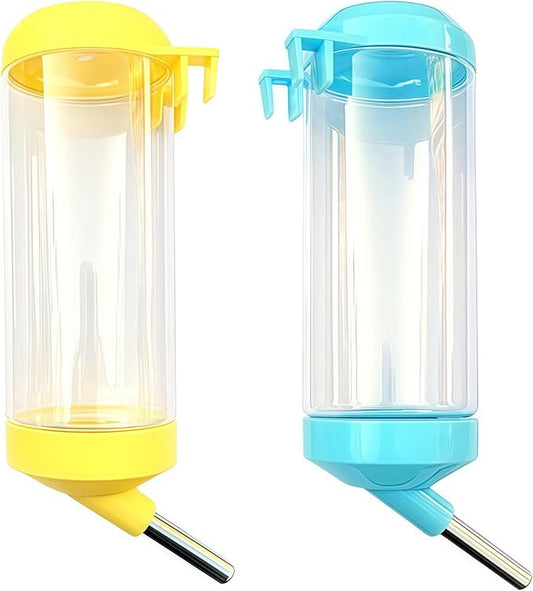2 Pcs 16Oz Guinea Pig Water Bottle No Drip Small Animal Water Bottle, for Hamster/Small Pet/Bunny/Ferret/Hamster/Guinea Pi...