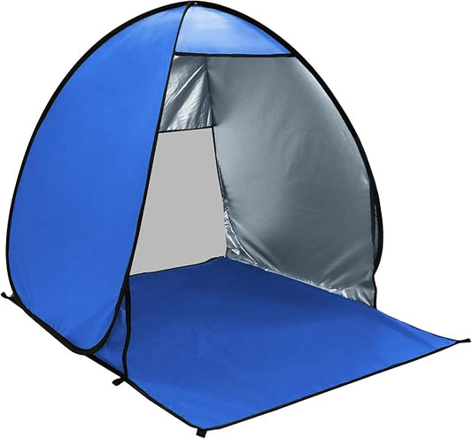 NARMAY Camping Tent, Pop Up Beach Tent, Portable Sun Shelter for 1-2 Person with UPF 50+ UV Protection - Blue