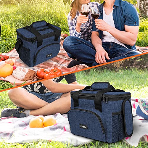 OPUX Soft Cooler Bag, Insulated Collapsible Lunch Cooler Bag for Men Work Camping Beach Travel, Portable Soft Sided Leakpr...