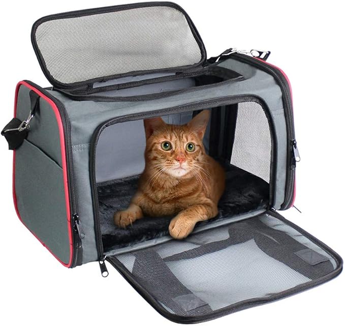 GOOPAWS Soft-Sided Kennel Pet Carrier for Small Dogs, Cats, Puppy, Airline Approved Cat Carriers Dog Carrier Collapsible, ...