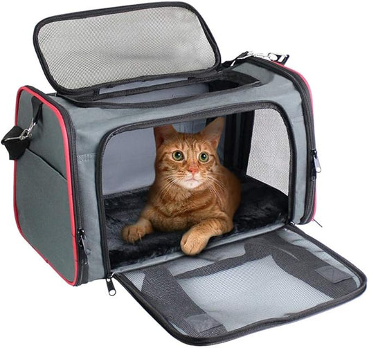 GOOPAWS Soft-Sided Kennel Pet Carrier for Small Dogs, Cats, Puppy, Airline Approved Cat Carriers Dog Carrier Collapsible, ...