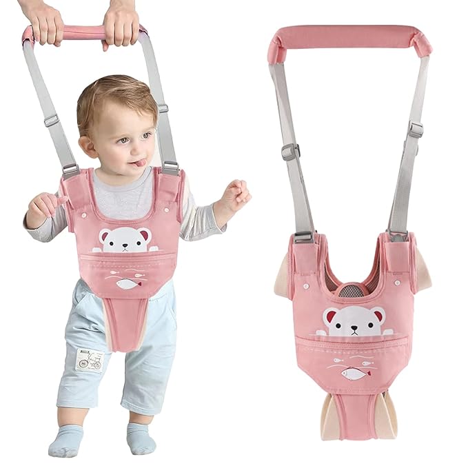 Ocanoiy Baby Walking Harness Handheld Baby Walker Assistant Belt Adjustable Toddler Infant Walker Harnesses Standing Up an...