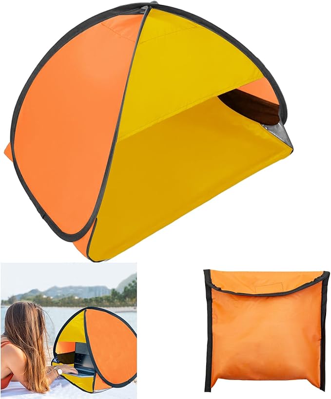 Mini Pop Up Beach Tent, Automatic Instant Mini Dog Tent for Dog Shade & Head Canopy, Laptop Shade for Working Outside, Por...