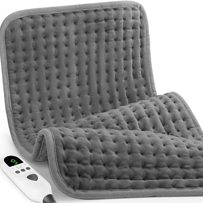 Heating Pad for Back Pain & Period Cramps Relief, 9 Heat Settings Electric Heating Pad for Neck & Shoulder, Auto Shut Off,...