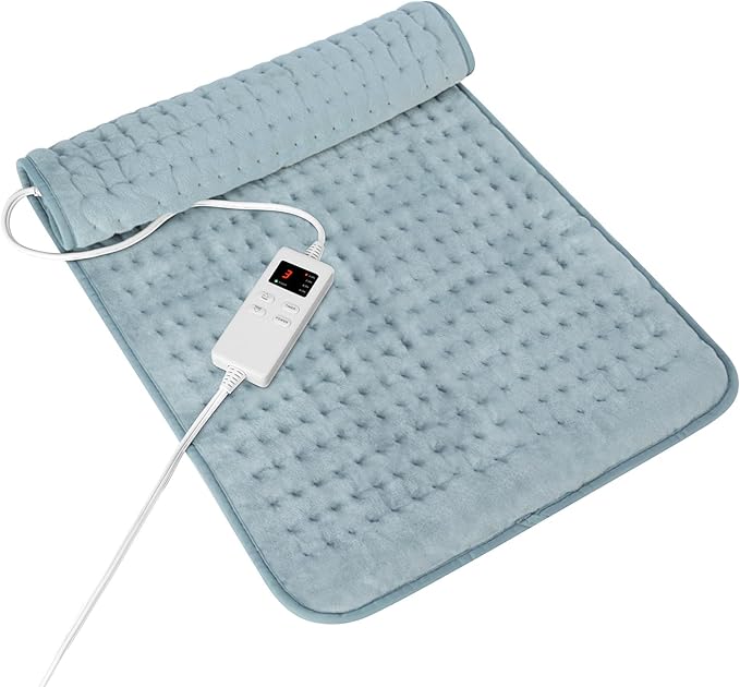 Heating Pad for Period Cramps, Heating Pad for Back/Neck/Shoulder Muscle Pain, 6 Heating&4 Timer Setting, Auto Shut Off, D...