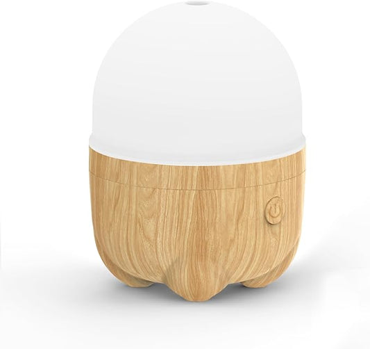 SEEDSEEL 150ML Rechargeable Battery Essential Oil Diffuser, Portable Cordless Aromatherapy Diffuser with 7 LED Color Chang...