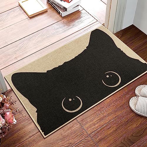 Arttown Cat Door Rug, Cute Cat Blessed Welcome Mat, Doormats Front Doormat Outdoor Indoor Entrance Rug Floor Mat Non Slip ...