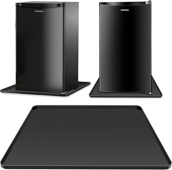 Mini Fridge Silicone Mat,24''x24''x0.5''-Fridge Drip Tray Concave and convex design is leak-Proof and Non-Slip Perfectly C...