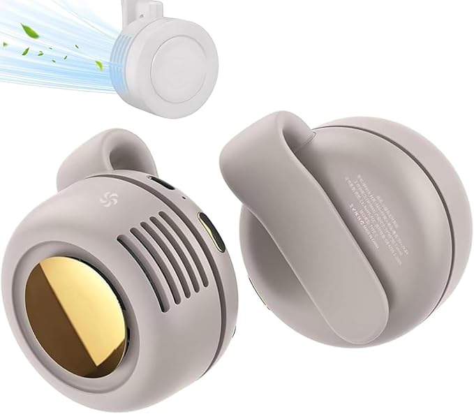 Nixegym Portable Silent Mini Bladeless Fan Clip On, 3 Speeds & Queit, Hands Free Shirt and Waist Clips Whirlwind Fans, For...