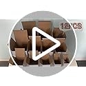 KeaJuidy 12pcs Prank Gift Box Nesting Gift Boxes Assorted Size Surprise Box Square Funny Gag Gift Nesting Cartons Great fo...