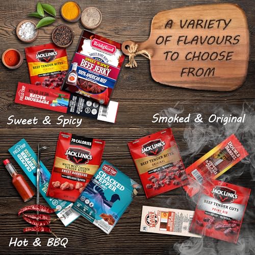 Beef Jerky Gift Baskets For Men - Meat And Cheese Gift Baskets, Birthday Gifts For Men Who Have Everything With Beef Jerky...
