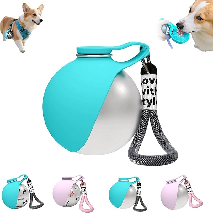 2026 NEW 2-in-1 Portable Dog Water Bottle for Small Dogs - Leak-Proof & Compact Dog Travel, Foldable Pet Water Bottle for ...