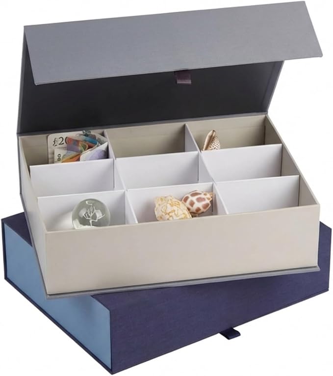 Savor | Keepsake Overflow Box | Acid-Free Storage and Gift Box with Magnetic Close for Safely Holding Mementos, Organizing...