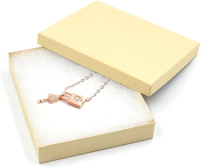 opaprain Cardboard Jewelry Brown Gift Boxes 10 Pack6x5×1 inches, its Apply to displaying Necklaces, Rings, Bracelets, Earr...