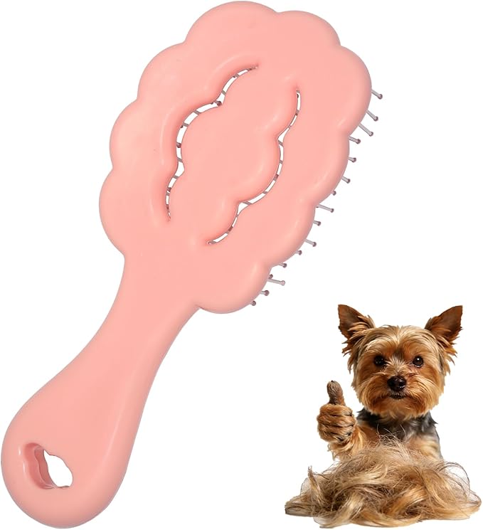 MAEELOU Cloud Shape Small Dog Grooming Brush - Perfect for Shih Tzus, Yorkies, and Maltipoos - Ideal Puppy Hair Brushes fo...