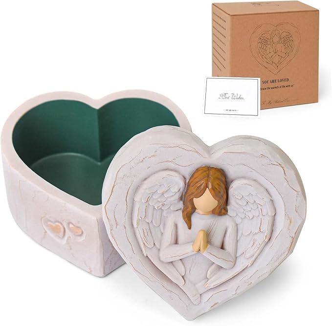 FVFVAHO Guardian Angel Gifts for Women, Prayer Keepsake Box, Confirmation Gifts for Girls, Baptism Gift, Christening Gift,...