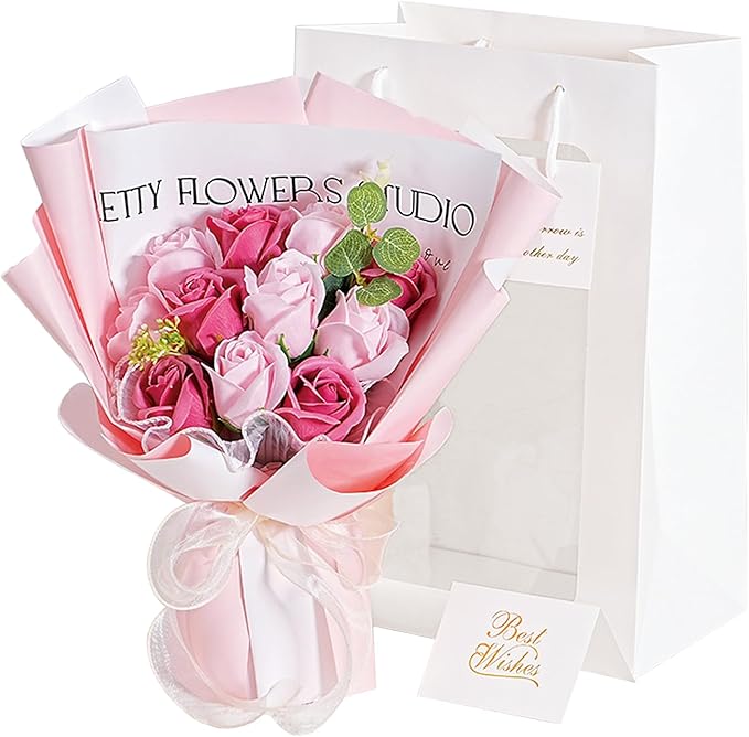 Preserved Flowers, Eternal Flower Roses Bouquet for Mom Grandma Wife Women Girlfriend on Mothers Day Gifts Anniversary Bir...