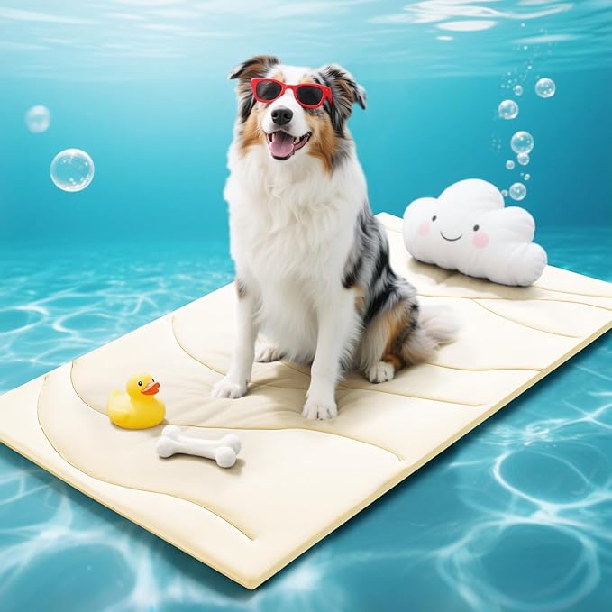 Babygreat Dog Cooling Mat, 48" x 28" Reversible Self-Cooling Mat for Medium Dogs, Arc-Chill Cool Pad for Dogs and Cats Was...