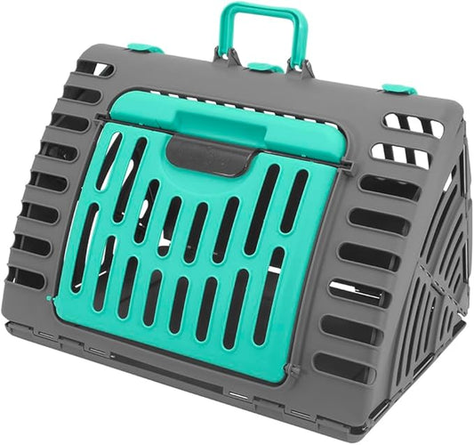 SportPet X-Large Hard-Sided Travel Cat Carrier - Cat Carrier with Patented Wide Side-Opening Door, Foldable Portable Pet C...