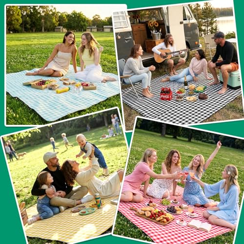 Waterproof Beach Blanket Picnic Outdoor Camp Mat Towel Family Trip Essentials Summer Vacation Must Have Travel Accessories...