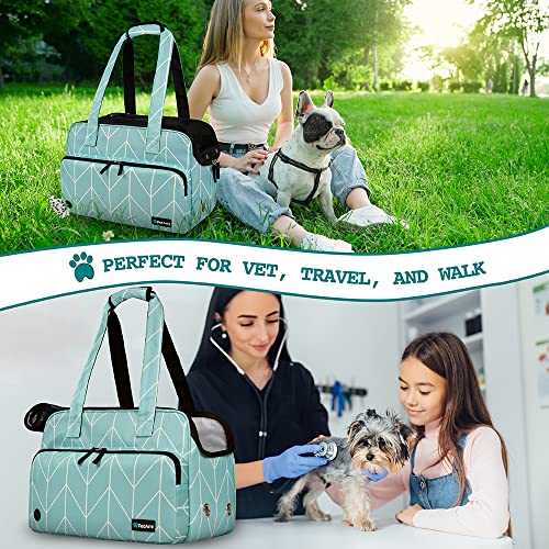 PetAmi Small Dog Purse Carrier, Soft-Sided Pet Carrier Bag with Pockets, Portable Puppy Cat Travel Handbag Tote, Airline A...