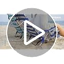 SONGMICS Portable Backpack Beach Chair, 331 lb Capacity, 4 Angles Adjustable Backrest, 2 Side Pockets, Towel Bar, Blue and...