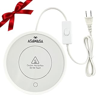 ASAWASA Smart Candle Warmer for Large Jar, Coffee Mug Warmers, with Gravity Switch Auto Shut-On/Off, Safely and evenly Rel...