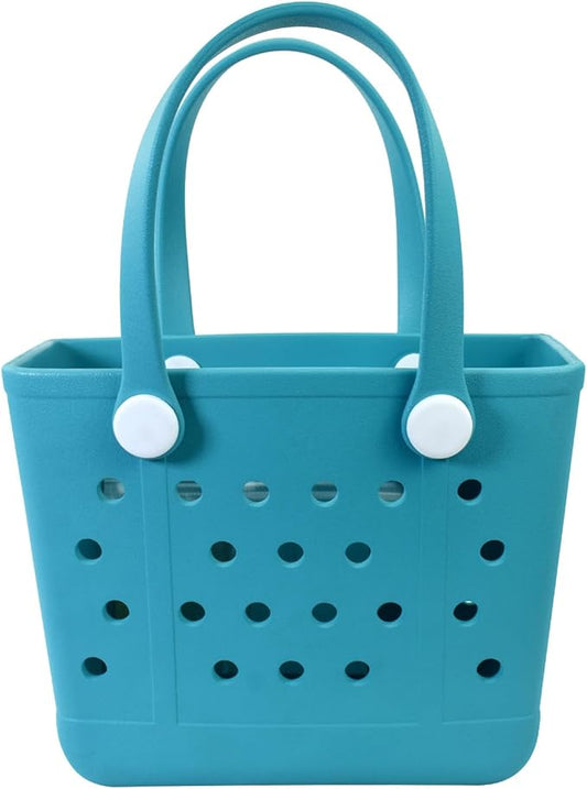 Addoklm Lightweight Extra large Rubber Beach Bag Small mini Tote Bag for Gym Waterproof medium Open Handbag for Pool Sports