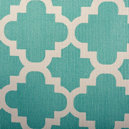 DII Polyester Container with Handles, Lattice Storage Bin, Medium, Aqua