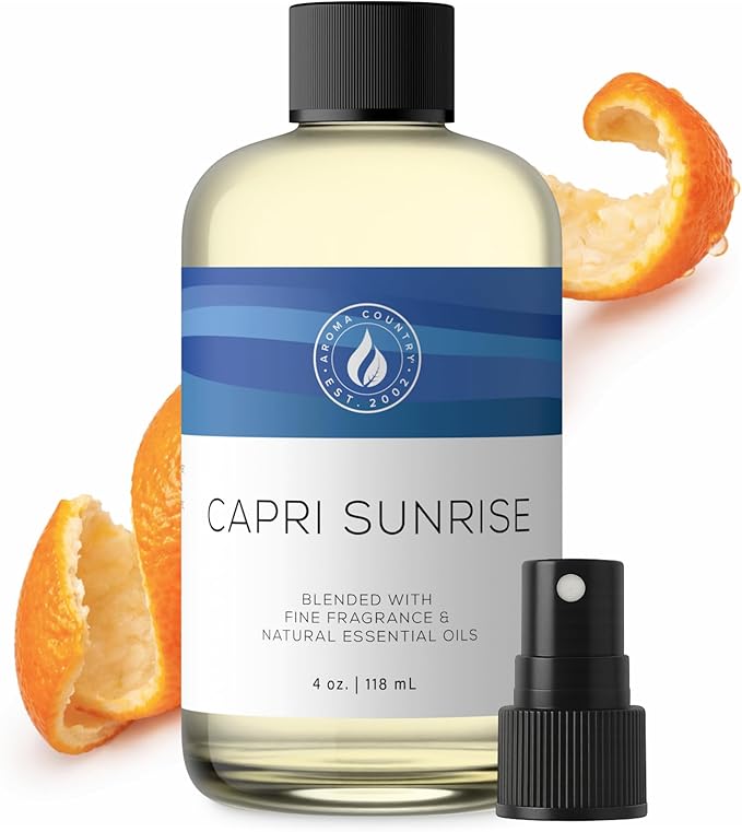 Aroma Country Capri Sunrise Diffuser Oil - Volcano Inspired - Luxury Essential Oils for Diffuser Refill & Air Freshener Ro...