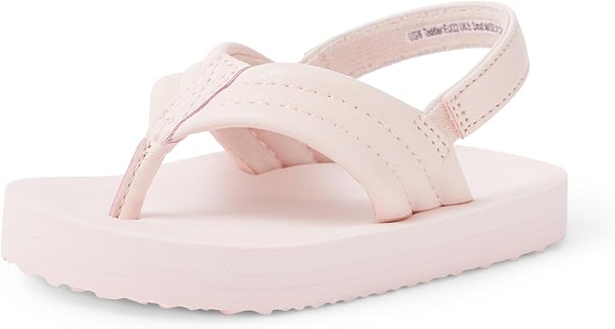 Amazon Essentials Unisex Toddlers' Flip Flop Sandals with Backstrap for Boys and Girls