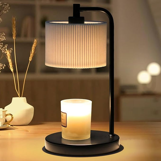 NITOWOLF Candle Warmer Lamp with Timer, Dimmable Candle Wax Warmer Electric Candle Lamp for Scented Candles with Bulbs, Ch...