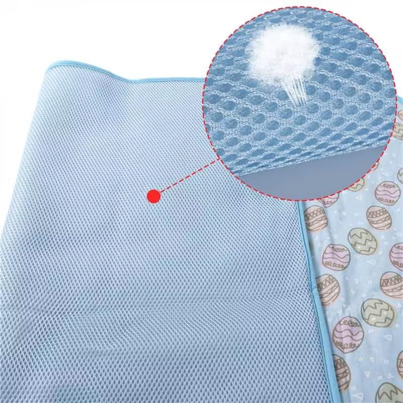 NACOCO Pet Cooling Mat Cat Dog Cushion Pad Summer Cool Down Comfortable Soft for Pets and Adults (M, Blue)