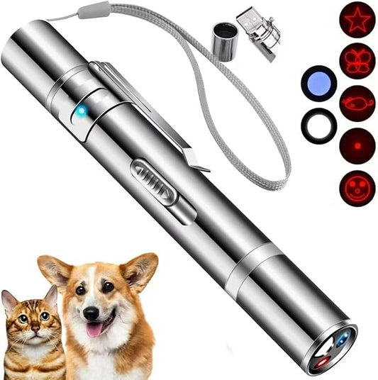 JANHER Laser Pointer, Cat Toys, Cat Laser Pointer with 3 Light Modes & 5 Fun Patterns,Portable Interactive Kitten Pet Bird...