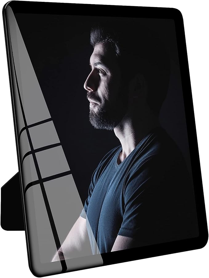 Bluesun 8x10 Picture Frame Black Standing can be Vertical and Horizontal - Real Glass Frames, Cool 8×10 Photo Frame, Wall ...