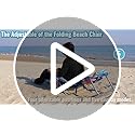 5-Position Backpack Beach Chair for Adults with Lumbar, Foldable Tall Heavy-Duty Beach Chairs with Cooler Bag,Cup Holder,T...