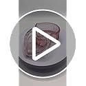 MTJYQYF Vintage Glass Jewelry Box - Heart Shaped Display Box for Storage Ring Earring Trinket Jewelry, Pink Cute Room Deco...
