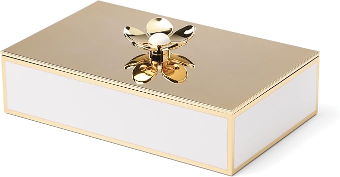 kate spade new york Make It Pop Large Floral Box, Gold