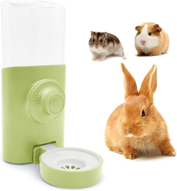 Rabbit Water Bottle, 600ml/21oz Hanging Water Dispenser Feeder Cage Crate Hutch Bunny Puppy Cat Chinchilla Ferret Guinea P...
