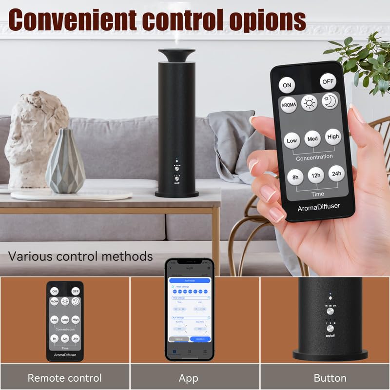 Waterless Diffuser Machine Scent Air Machine Covers 1800 Sq Ft for Home Diffusers Essential Oil Diffusers Studio Scent Dif...