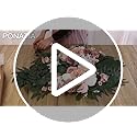 PONATIA Small Wedding Arch Flowers (Pack of 2), Artificial Dusty Rose Flowers for Wedding Welcome Signs Decorations and Ar...