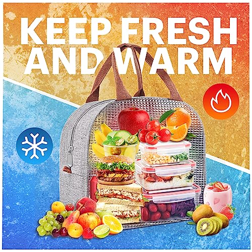 Lunch Bag for Women & Men Adult Insulated Lunch Box, Small Leakproof Cooler Food Lunch Containers Reusable High Capacity L...