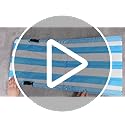 Karenhi 2 Pcs Stripes Foldable Pool Chairs Portable Folding Beach Chairs for Edge of Pool Portable Flip Poolside Chair f...