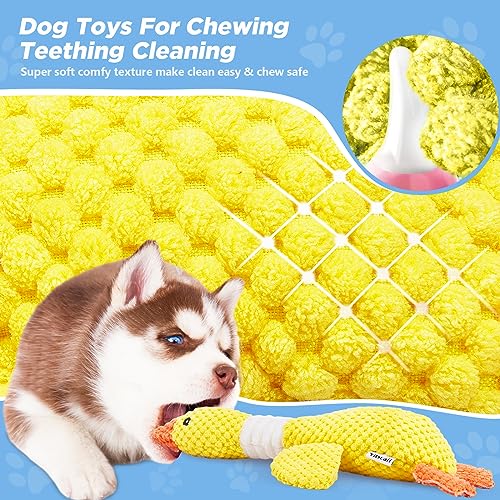 Vitscan Durable Dog Toys for Small Large Dogs, Dog Chew Toy for Not Aggressive Chewers, Tough Squeaky Interactive Dogs Toy...