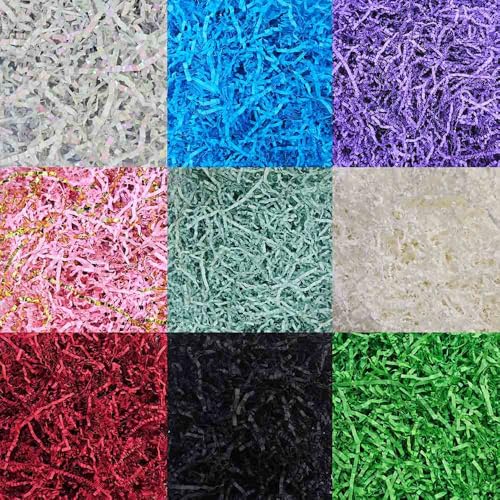 GoooodGift - 3 oz - Pink - Crinkle Cut Paper Shred Filler for Gift Wrapping, Gift Box Stuffing Birthdays, Basket Filling M...
