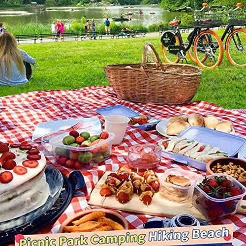 Lchkrep Picnic Blanket Beach Blankets 80"x60" Large Sandproof Waterproof Camping Portable Travel Blanket Play Mat for Outd...