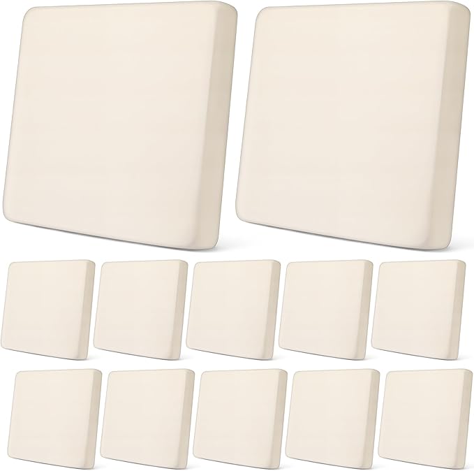 Newwiee 12 Pcs Stretch Cushion Covers Replacement Waterproof Sofa Couch Cushion Covers Washable Individual Couch Slipcover...