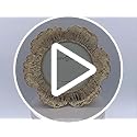 GIFTY GIFTY Circular Gold Floral Photo Frame / 4x4 In | For Tabletop Display | Perfect for Home Decor, Wedding, Graduatio...